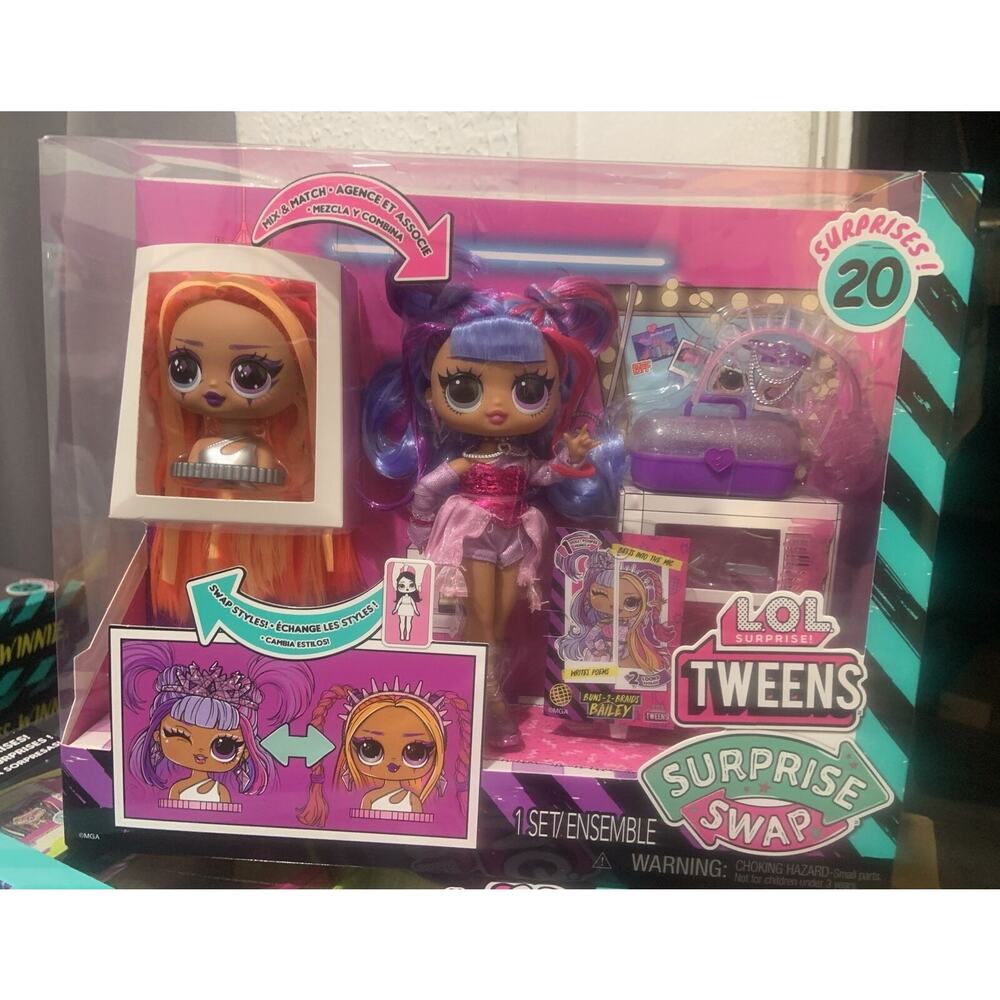 LOL SURPRISE OMG TWEENS SURPRISE SWAP BAILEY FASHION DOLL 20 Surprises NEW